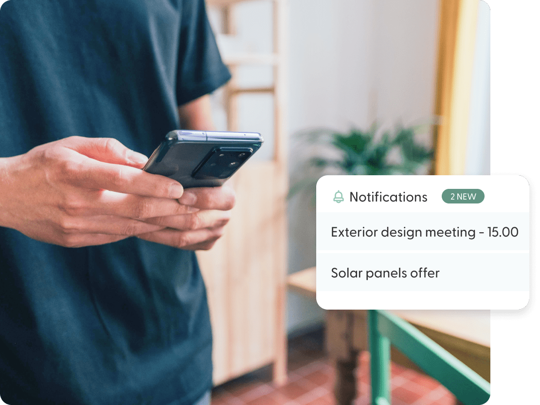 Phone notifications and project updates
